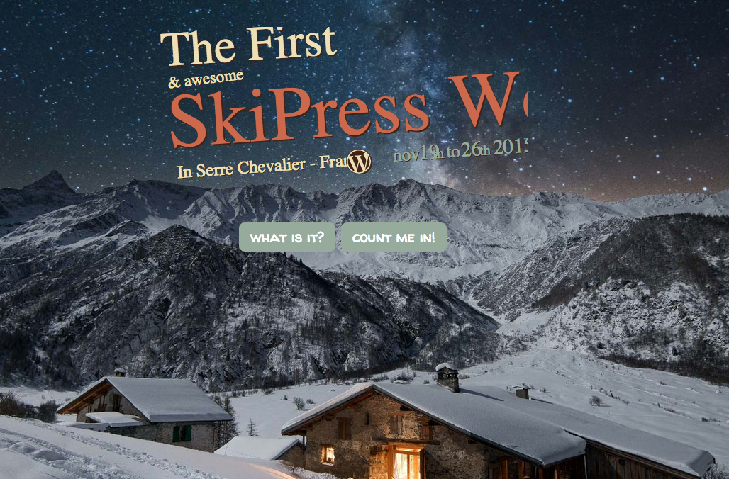 SkiPress, le nouvel évènement web pour les fans de WordPress